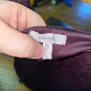 Maurices maroon skater dress